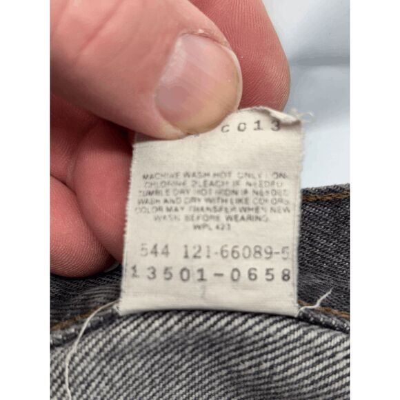 Vintage Women’s Levi’s 501 Denim Black Jeans 13501-0658 USA Made 90s Sz 27x27 - Picture 10 of 11